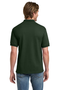 Gildan - DryBlend 6-Ounce Jersey Knit Sport Shirt - Forest Green Back