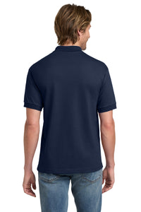 Gildan - DryBlend 6-Ounce Jersey Knit Sport Shirt - Navy Back