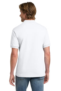 Gildan - DryBlend 6-Ounce Jersey Knit Sport Shirt - White Back