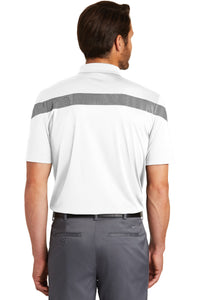 DISCONTINUED Nike Dri-FIT Commander Polo - White/ Black Back