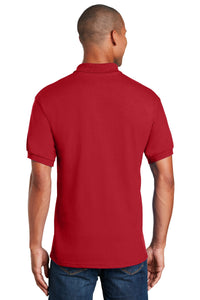 Gildan DryBlend 6-Ounce Jersey Knit Sport Shirt with Pocket - Red Back