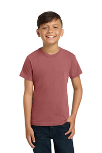 COMFORT COLORS  Youth Heavyweight Ring Spun Tee - Crimson