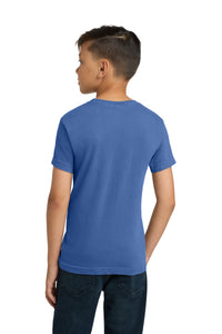 COMFORT COLORS  Youth Heavyweight Ring Spun Tee - Flo Blue Back
