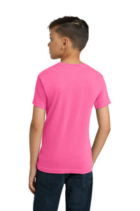 COMFORT COLORS  Youth Heavyweight Ring Spun Tee - Neon Pink Back