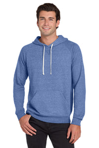 Jerzees  Snow Heather French Terry Raglan Hoodie 90M - Royal