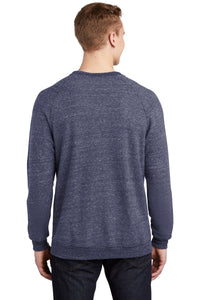 Jerzees  Snow Heather French Terry Raglan Crew 91M - Navy Back