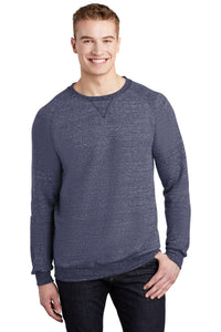 Jerzees  Snow Heather French Terry Raglan Crew 91M - Navy