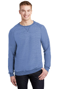 Jerzees  Snow Heather French Terry Raglan Crew 91M - Royal