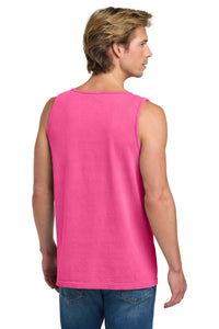 COMFORT COLORS  Heavyweight Ring Spun Tank Top - Neon Pink Back