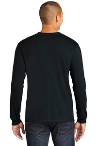 Gildan  100% Combed Ring Spun Cotton Long Sleeve T-Shirt - Black Back