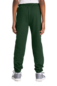 Jerzees Youth NuBlend Sweatpant 973B - Forest Green Back