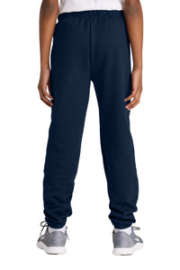 Jerzees Youth NuBlend Sweatpant 973B - J. Navy Back