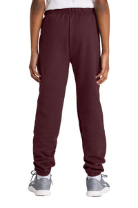 Jerzees Youth NuBlend Sweatpant 973B - Maroon Back