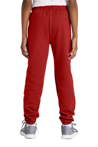 Jerzees Youth NuBlend Sweatpant 973B - True Red Back