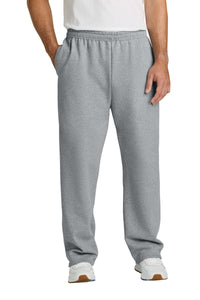 Jerzees NuBlend Open Bottom Pant with Pockets - Athletic Heather