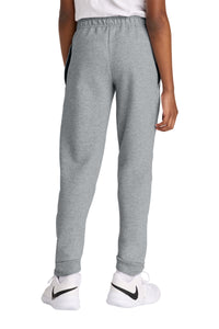 Jerzees Youth NuBlend Jogger Sweatpant 975B - Athletic Heather Back