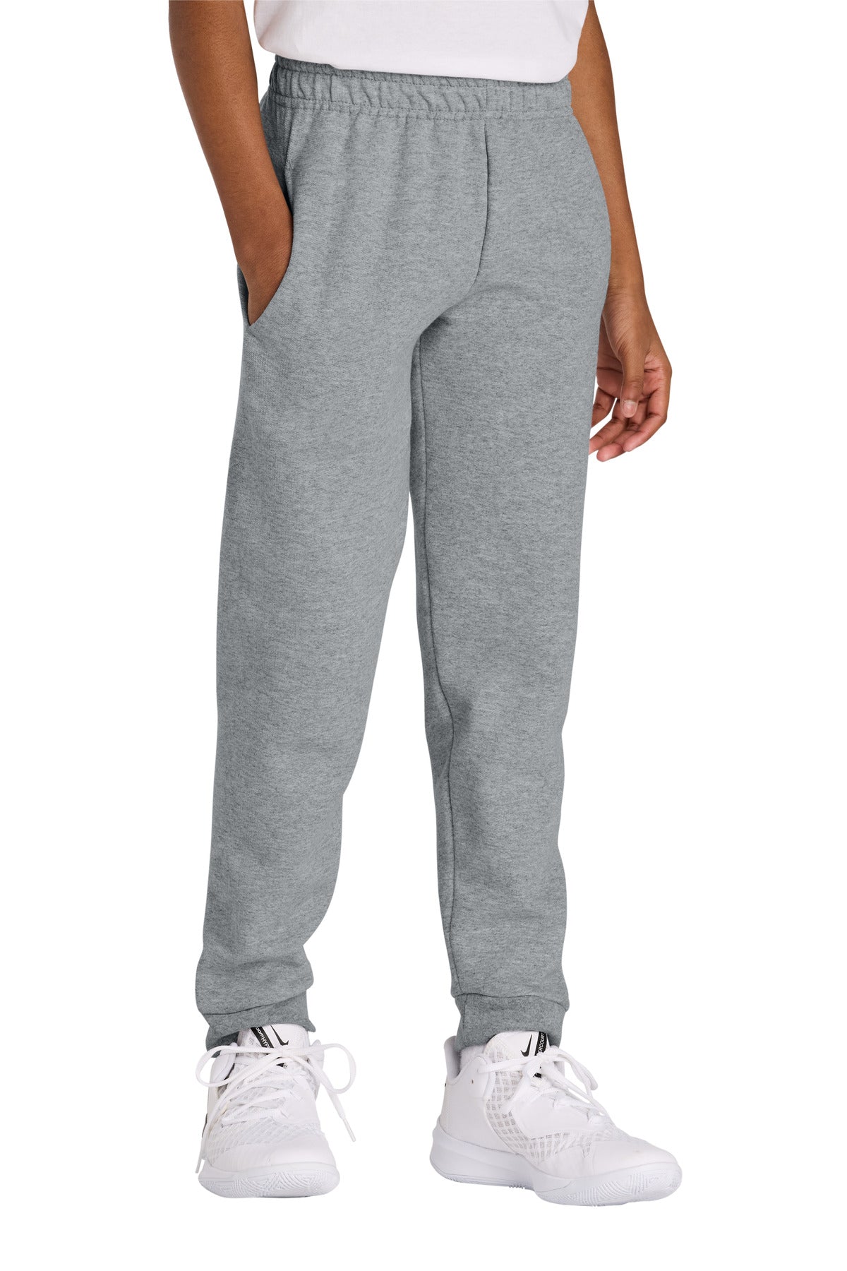 Jerzees Youth NuBlend Jogger Sweatpant 975B - Athletic Heather