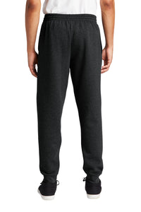 Jerzees NuBlend Fleece Jogger 975MP - Black Heather Back