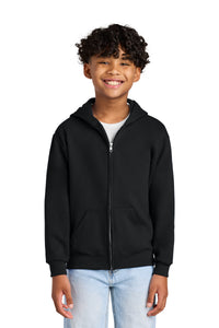 Jerzees - Youth NuBlend Full-Zip Hooded Sweatshirt - Black