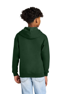 Jerzees - Youth NuBlend Full-Zip Hooded Sweatshirt - Forest Green Back