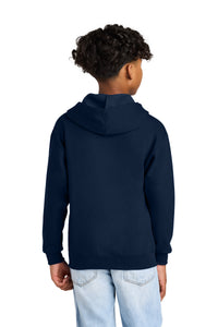 Jerzees - Youth NuBlend Full-Zip Hooded Sweatshirt - J. Navy Back