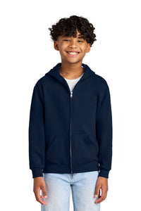 Jerzees - Youth NuBlend Full-Zip Hooded Sweatshirt - J. Navy