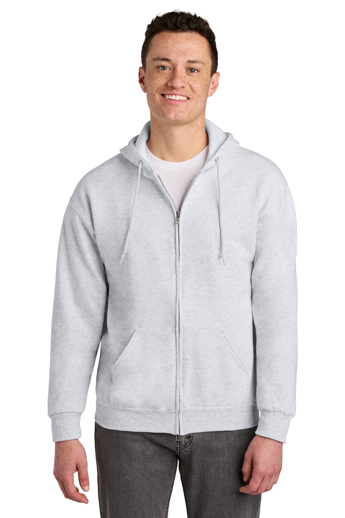 Jerzees - NuBlend Full-Zip Hooded Sweatshirt - Ash
