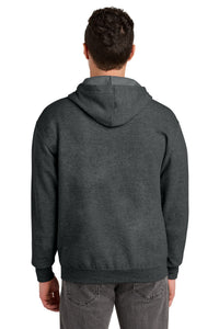 Jerzees - NuBlend Full-Zip Hooded Sweatshirt - Black Heather Back