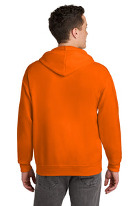Jerzees - NuBlend Full-Zip Hooded Sweatshirt - Safety Orange Back