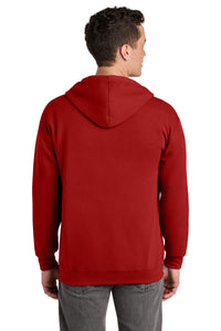 Jerzees - NuBlend Full-Zip Hooded Sweatshirt - True Red Back