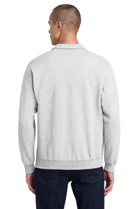Jerzees - NuBlend 1/4-Zip Cadet Collar Sweatshirt - Ash Back
