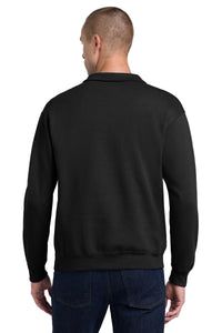 Jerzees - NuBlend 1/4-Zip Cadet Collar Sweatshirt - Black Back