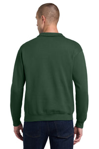 Jerzees - NuBlend 1/4-Zip Cadet Collar Sweatshirt - Forest Green Back