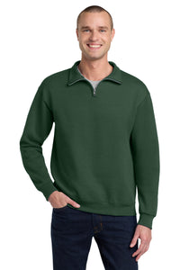 Jerzees - NuBlend 1/4-Zip Cadet Collar Sweatshirt - Forest Green