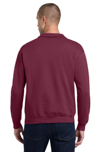 Jerzees - NuBlend 1/4-Zip Cadet Collar Sweatshirt - Maroon Back