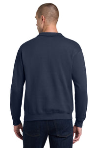 Jerzees - NuBlend 1/4-Zip Cadet Collar Sweatshirt - J. Navy Back
