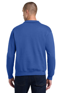 Jerzees - NuBlend 1/4-Zip Cadet Collar Sweatshirt - Royal Back
