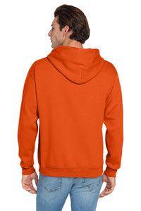 Jerzees NuBlend Pullover Hooded Sweatshirt - Burnt Orange Back