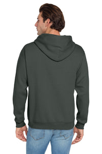 Jerzees NuBlend Pullover Hooded Sweatshirt - Charcoal Grey Back
