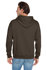 Jerzees NuBlend Pullover Hooded Sweatshirt - Chocolate Back