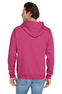 Jerzees NuBlend Pullover Hooded Sweatshirt - Cyber Pink Back