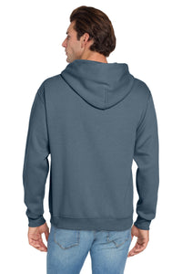 Jerzees NuBlend Pullover Hooded Sweatshirt - Denim Back