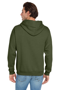 Jerzees NuBlend Pullover Hooded Sweatshirt - Military Green Back