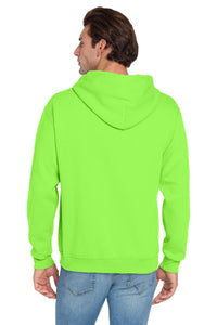 Jerzees NuBlend Pullover Hooded Sweatshirt - Neon Green Back