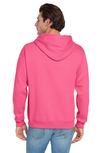 Jerzees NuBlend Pullover Hooded Sweatshirt - Neon Pink Back