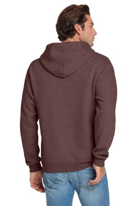 Jerzees NuBlend Pullover Hooded Sweatshirt - Vintage Heather Maroon Back