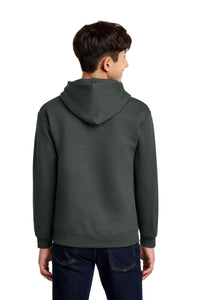 Jerzees - Youth NuBlend Pullover Hooded Sweatshirt - Charcoal Grey Back