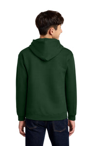 Jerzees - Youth NuBlend Pullover Hooded Sweatshirt - Forest Green Back