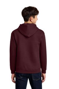 Jerzees - Youth NuBlend Pullover Hooded Sweatshirt - Maroon Back