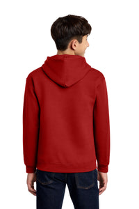 Jerzees - Youth NuBlend Pullover Hooded Sweatshirt - True Red Back